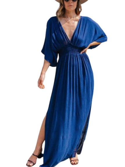 Kimono Sleeve Maxi Dress